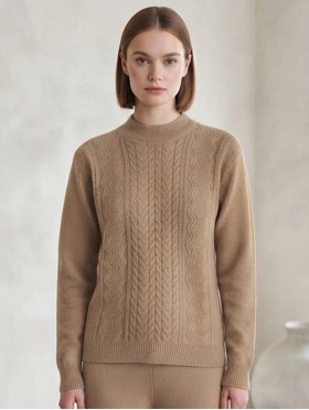 Solid Color Knitted Sweater