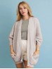 Ribbed Open-Front Knit Cardigan W/ Pockets