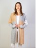 Colour Block Knit Cardigan W/ Pockets