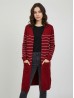 Striped Cardigan W/ Button Details Striped Cardigan W/ Button Details