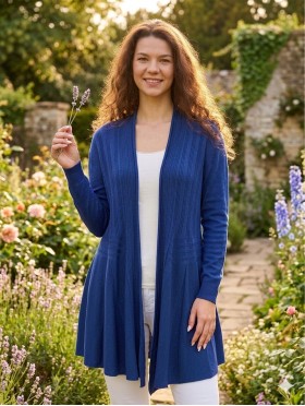 Mercerized Cotton Cardigan