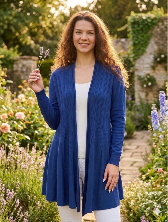 Mercerized Cotton Cardigan