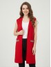 Sleeveless Long Waistcoat W/Pockets Sleeveless Long Waistcoat W/Pockets