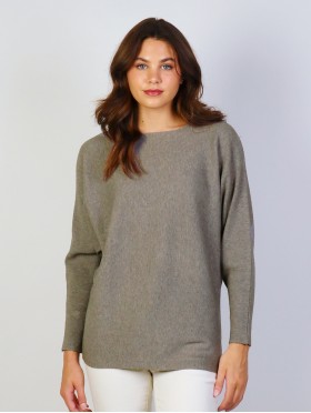 Long Bat Sleeves Pullover Loose Top