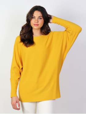 Long Bat Sleeves Pullover Loose Top