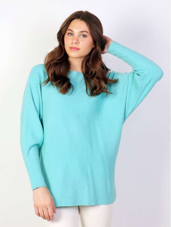Long Bat Sleeves Pullover Loose Top