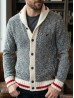 Men’s Canadiana Grey Wool Cardigan W/ Pockets Men’s Canadiana Grey Wool Cardigan W/ Pockets