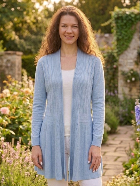 Mercerized Cotton Cardigan