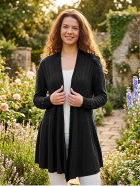 Mercerized Cotton Cardigan