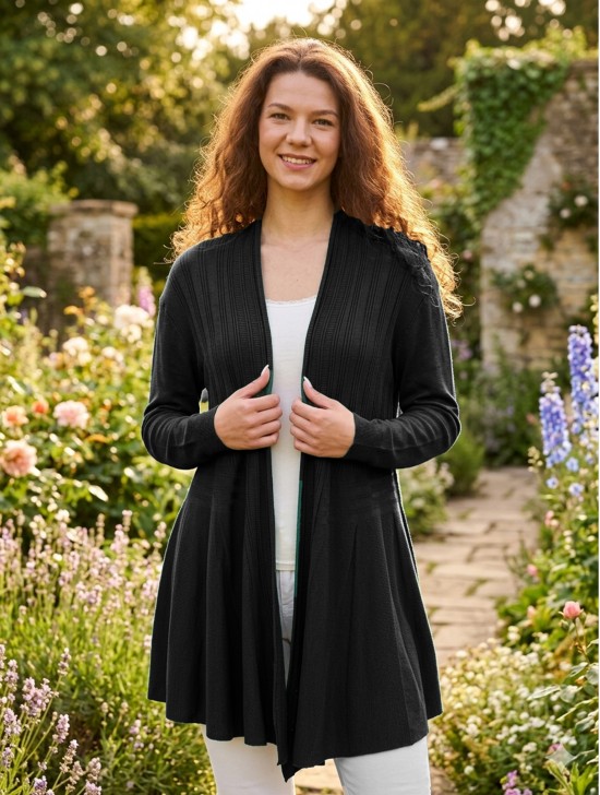 Mercerized Cotton Cardigan