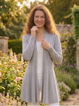 Mercerized Cotton Cardigan