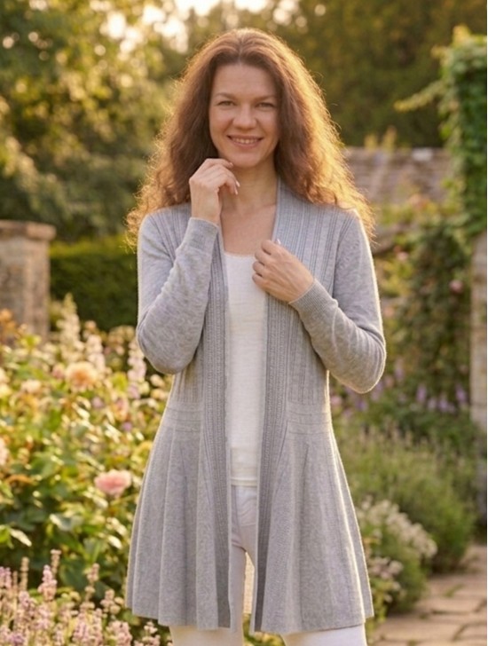 Mercerized Cotton Cardigan