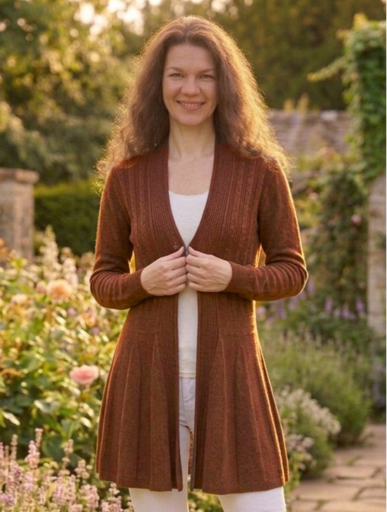 Mercerized Cotton Cardigan