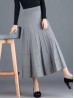 Core Spun Yarn Solid-color Knitted Stretch Skirt 