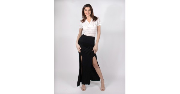 スカート DeuxiemClasse Dan Tight SK 38 DOUBLE SLIT MAXI SKIRT