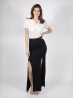 DOUBLE SLIT MAXI SKIRT