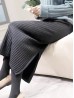 Cashmere Blend Solid Color Knitted Yarn Stretchy Skirt
