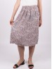 Floral Print Midi-Skirt