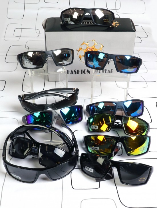 Fashion Sporty Gradient Sunglasses  (12pcs)