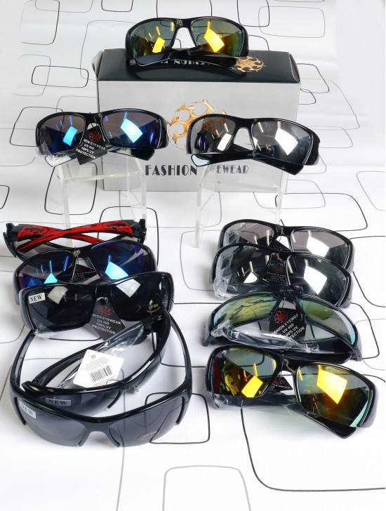 Fashion Sporty Gradient Sunglasses  (12pcs)