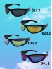 Fashion Sporty Biker Sunglasses  (12pcs)