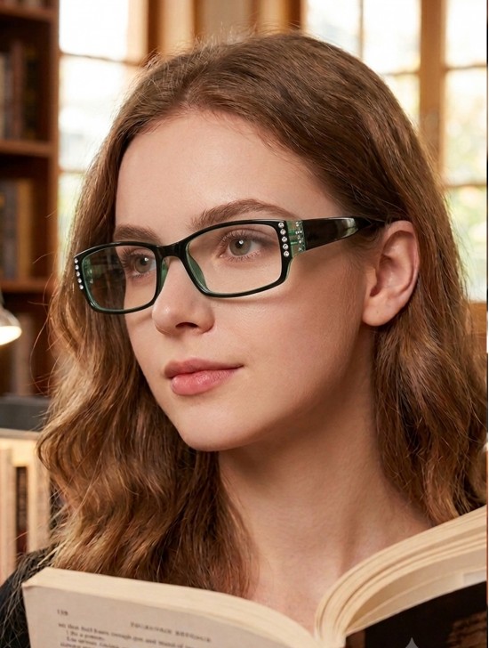 SOLID COLOR LINED READING GLASSES