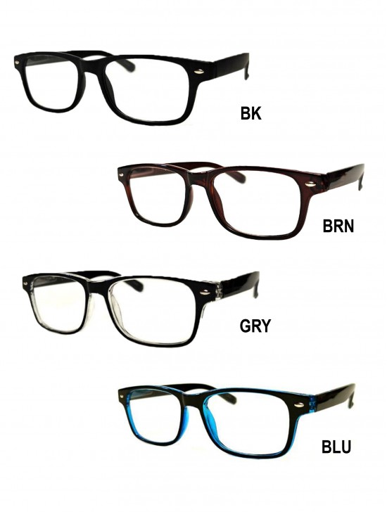 SOLID COLOR LINED READING GLASSES