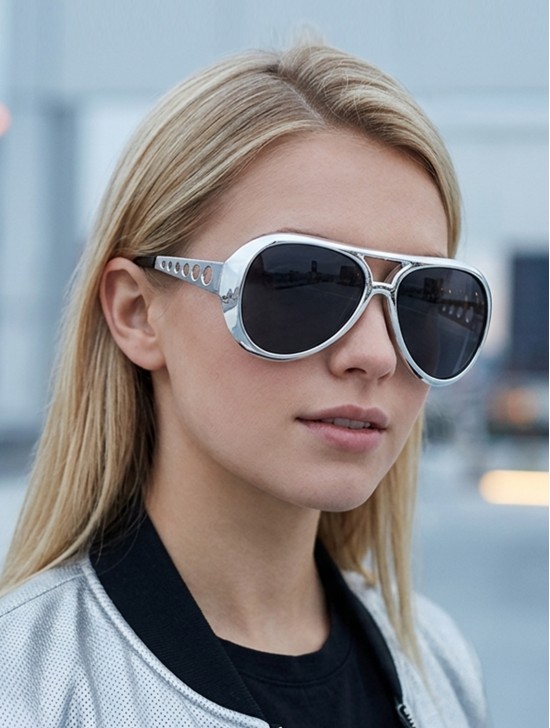 METALLIC OVERSIZED SUNGLASSES