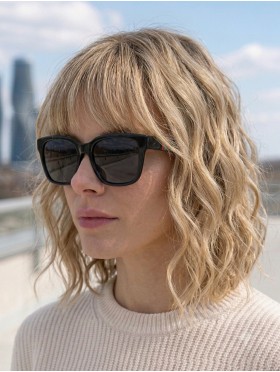 Oversized Sunglasses W/ Stripes