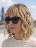 Oversized Sunglasses W/ Stripes