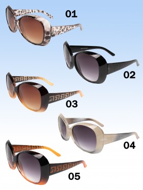 Patterned Oversize Fashion Sunglasses