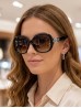 Silver Side Oversize Sunglasses