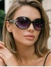Chic Zebra Design Oversized Sunglasses