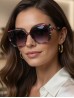 Oversized Floral Sunglasses