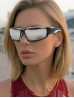 Fashion Sporty Sunglasses W/ Color Frame