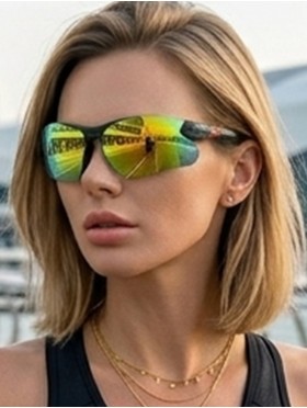 Fashion Sporty Gradient Sunglasses 