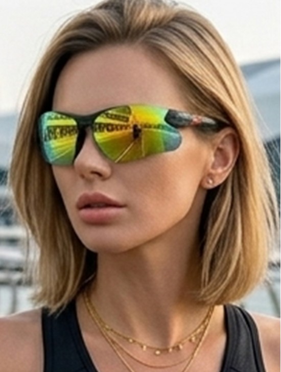 Fashion Sporty Gradient Sunglasses 