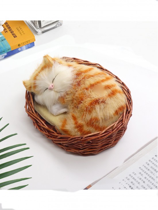 Cat in Basket, Meowing