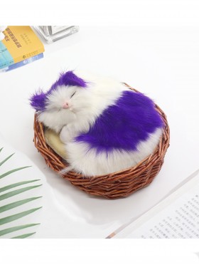 Cat in Basket, Meowing