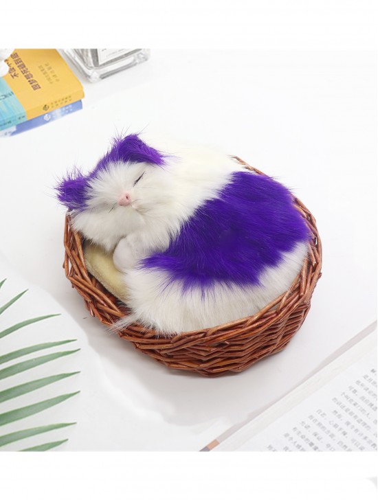 Cat in Basket, Meowing