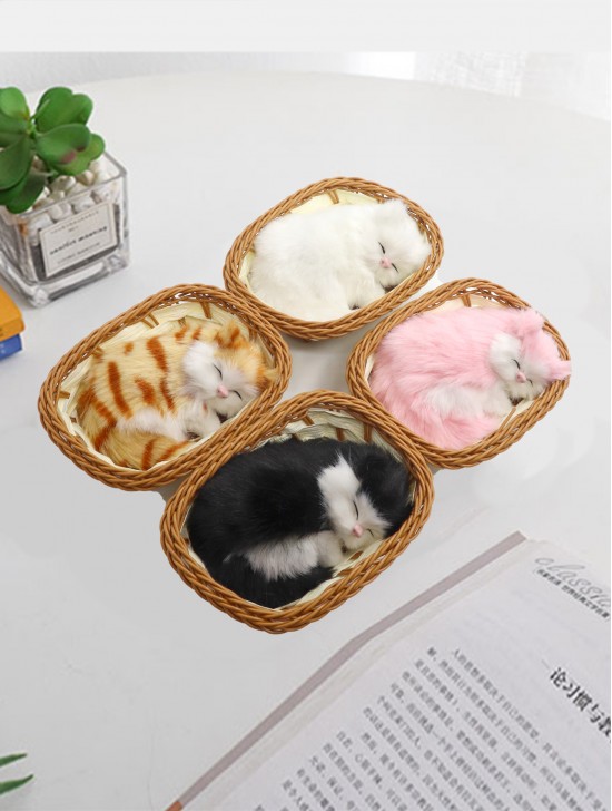 Cat in Basket, Meowing