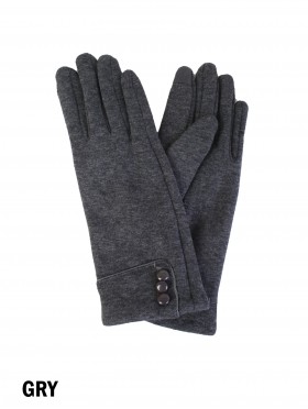 Triple Buttoned Touch Screen Glove