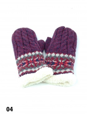 Fashion Knitted Edge Gloves (Gloves Only)