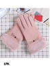 Fleece Lined Cat Gloves w/ Faux Fur Trims