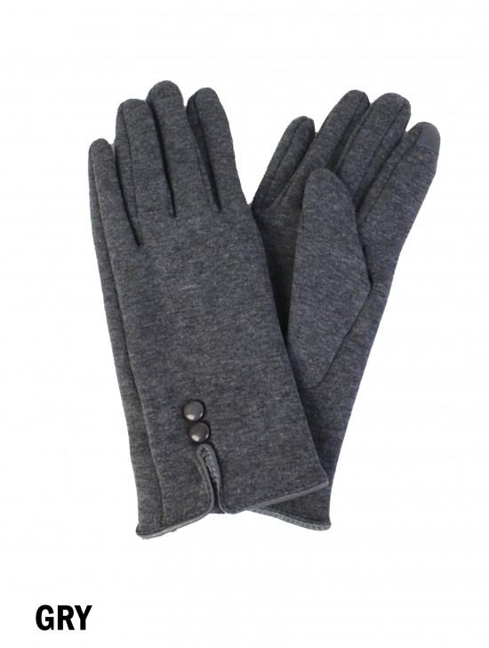Buttoned Touch Screen Glove