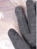 Faux Fur Plaid Touch Screen Glove