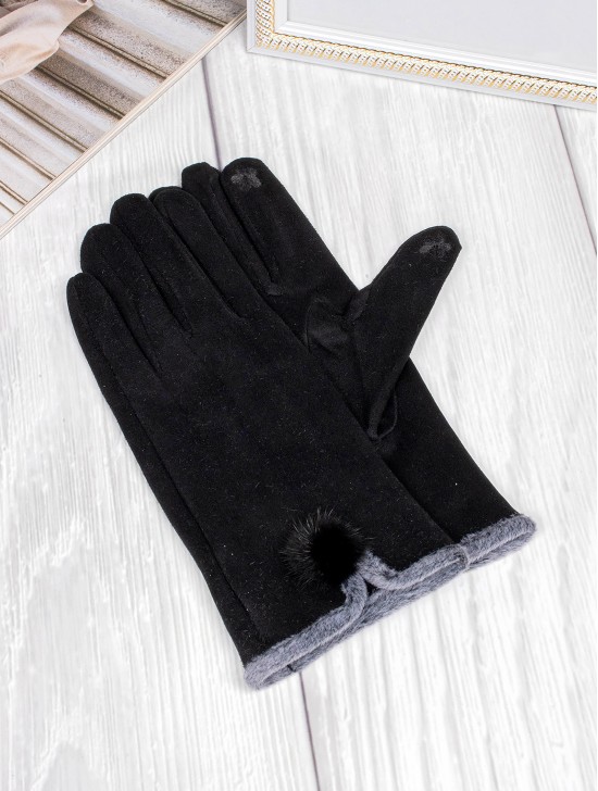 Pom Pom Touch Screen Glove