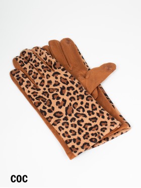 Leopard Print Touch Screen Gloves