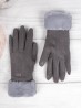 Touch Screen Gloves W/Faux Fur Trim 