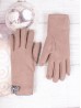 Stitched Touch Screen Glove W/ Bowtie